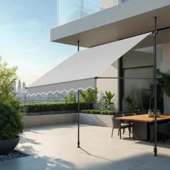 tectake Klemluifel met zwengel, in hoogte verstelbaar, Lichtgrijs