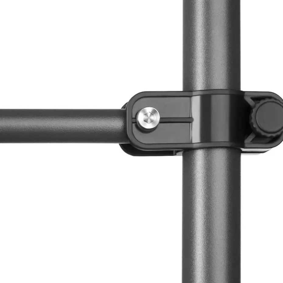 tectake Klemluifel met zwengel, in hoogte verstelbaar, Lichtgrijs