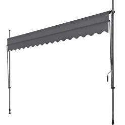 tectake Klemluifel met zwengel, in hoogte verstelbaar, Zwart / Grijs