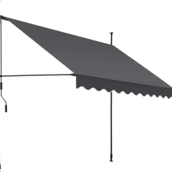 tectake Klemluifel met zwengel, in hoogte verstelbaar, Zwart / Grijs