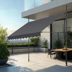 tectake Klemluifel met zwengel, in hoogte verstelbaar, Zwart / Grijs