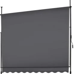 tectake Klemluifel met zwengel, in hoogte verstelbaar, Zwart / Grijs