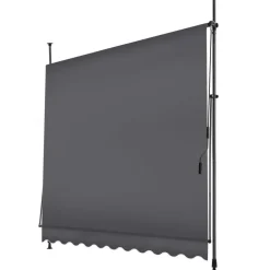 tectake Klemluifel met zwengel, in hoogte verstelbaar, Zwart / Grijs