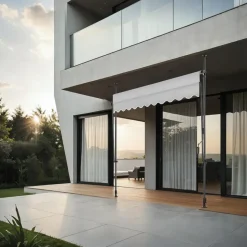 tectake Klemluifel met zwengel, in hoogte verstelbaar, Lichtgrijs