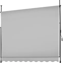 tectake Klemluifel met zwengel, in hoogte verstelbaar, Lichtgrijs