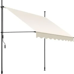 tectake Klemluifel met zwengel, in hoogte verstelbaar, Beige