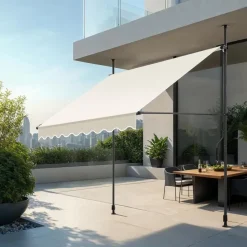 tectake Klemluifel met zwengel, in hoogte verstelbaar, Beige