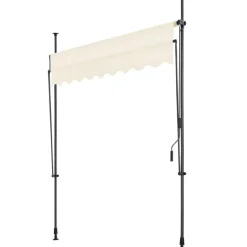 tectake Klemluifel met zwengel, in hoogte verstelbaar, Beige