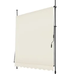 tectake Klemluifel met zwengel, in hoogte verstelbaar, Beige