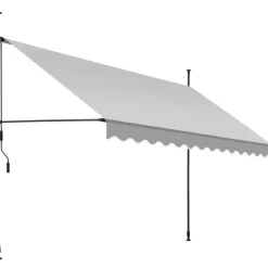 tectake Klemluifel met zwengel, in hoogte verstelbaar, Lichtgrijs
