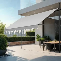 tectake Klemluifel met zwengel, in hoogte verstelbaar, Lichtgrijs