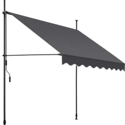 tectake Klemluifel met zwengel, in hoogte verstelbaar, Zwart / Grijs