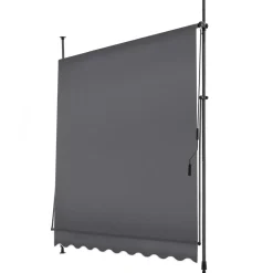 tectake Klemluifel met zwengel, in hoogte verstelbaar, Zwart / Grijs