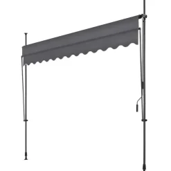 tectake Klemluifel met zwengel, in hoogte verstelbaar, Zwart / Grijs