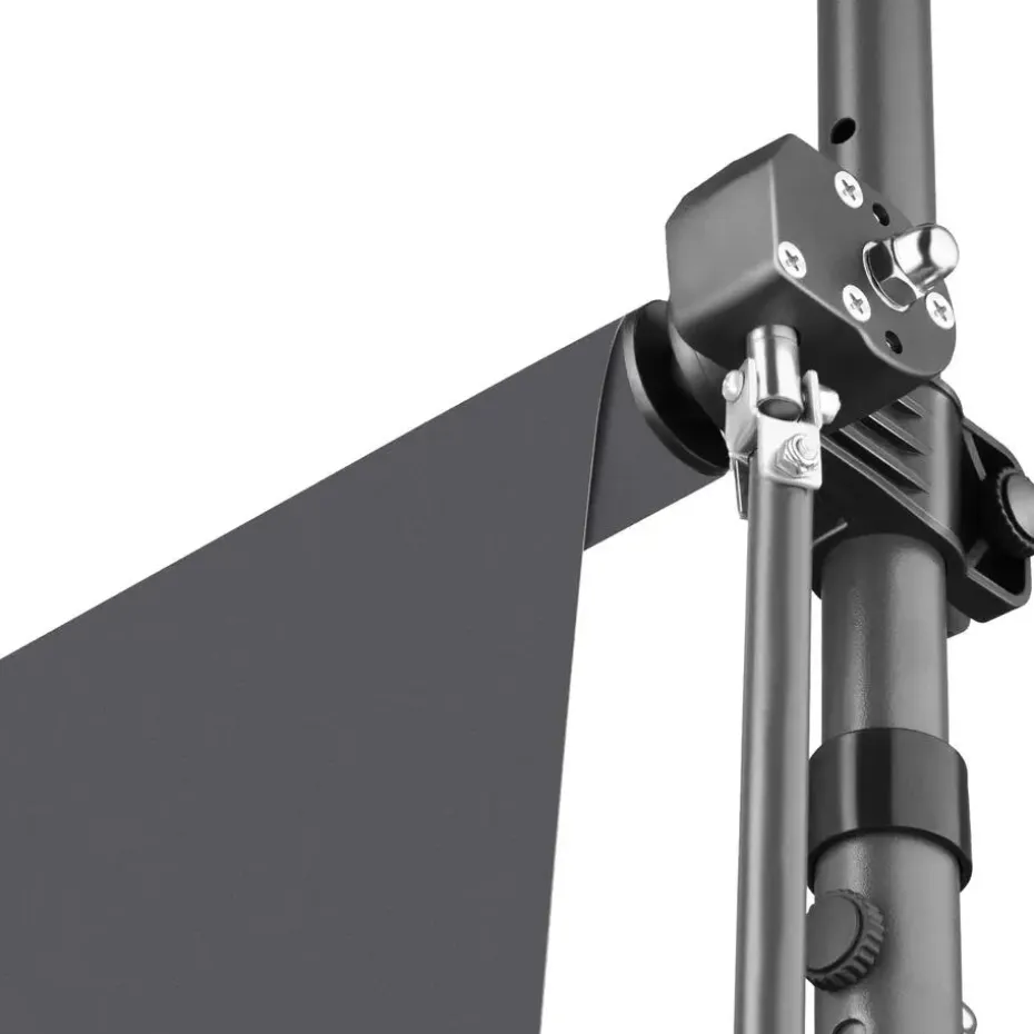 tectake Klemluifel met zwengel, in hoogte verstelbaar, Zwart / Grijs