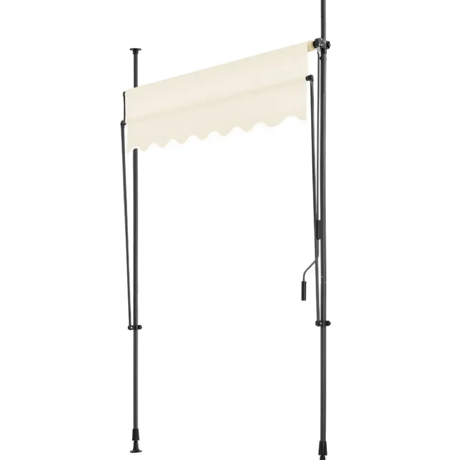 tectake Klemluifel met zwengel, in hoogte verstelbaar, Beige