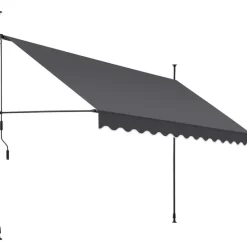 tectake Klemluifel met zwengel, in hoogte verstelbaar, Zwart / Grijs