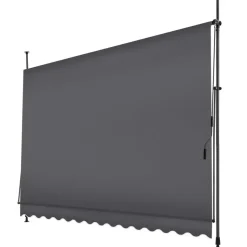 tectake Klemluifel met zwengel, in hoogte verstelbaar, Zwart / Grijs