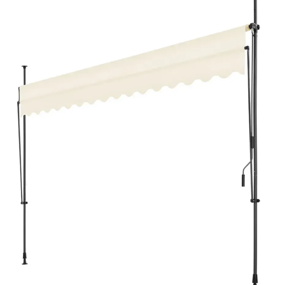 tectake Klemluifel met zwengel, in hoogte verstelbaar, Beige