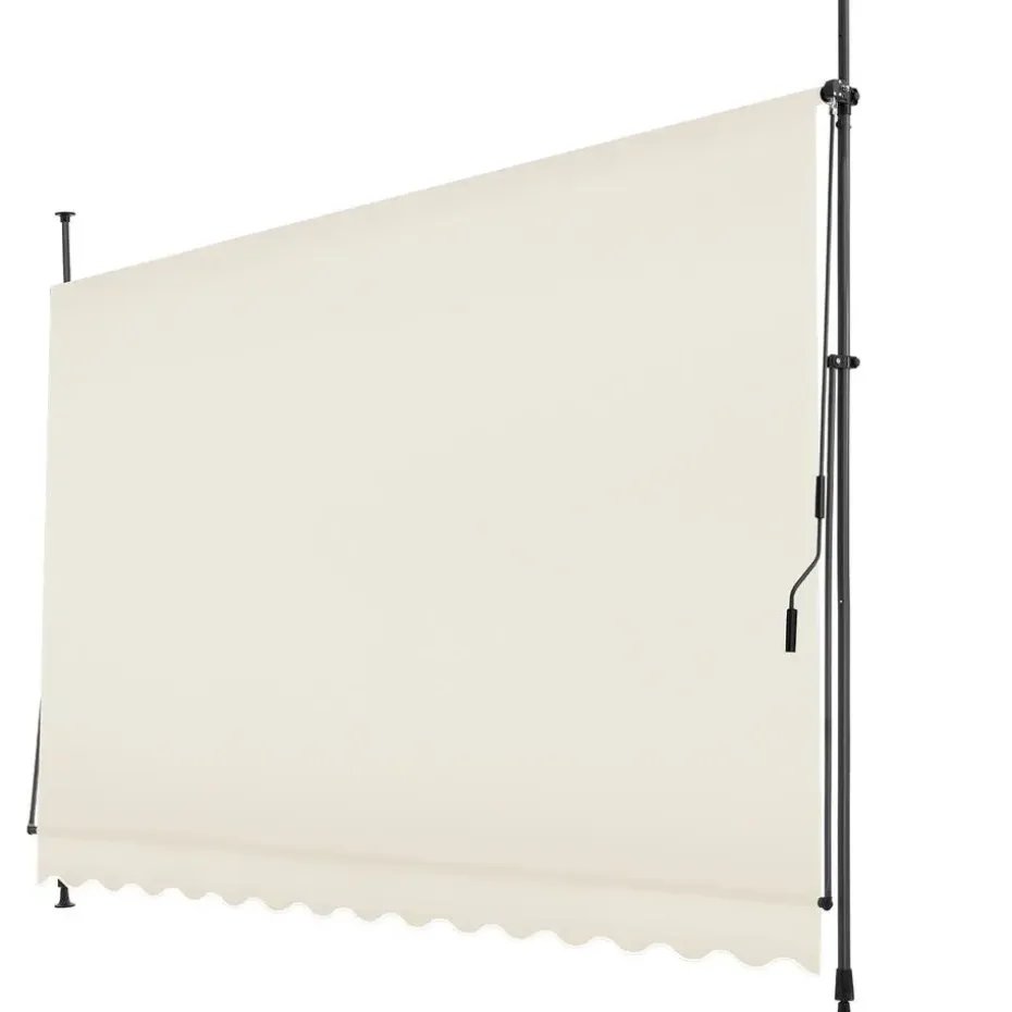 tectake Klemluifel met zwengel, in hoogte verstelbaar, Beige