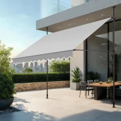 tectake Klemluifel met zwengel, in hoogte verstelbaar, Lichtgrijs