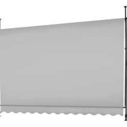 tectake Klemluifel met zwengel, in hoogte verstelbaar, Lichtgrijs