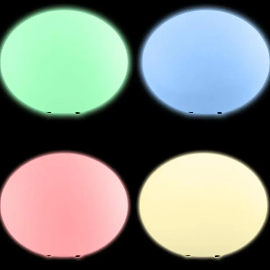 tectake Kogellamp Luminous Eye, LED, met afstandsbediening, Wit