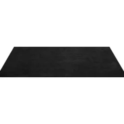 tectake® Kortpolig vloerkleed Soft Zone 160 x 230 cm - Zwart