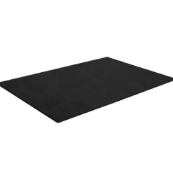 tectake® Kortpolig vloerkleed Soft Zone 160 x 230 cm - Zwart
