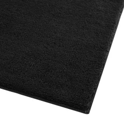 tectake® Kortpolig vloerkleed Soft Zone 160 x 230 cm - Zwart