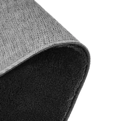 tectake® Kortpolig vloerkleed Soft Zone 160 x 230 cm - Zwart