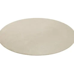 tectake® Kortpolig vloerkleed Soft Zone Ø 120 cm - Beige
