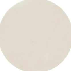 tectake® Kortpolig vloerkleed Soft Zone Ø 120 cm - Crème