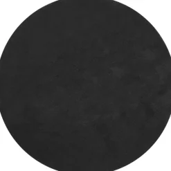 tectake® Kortpolig vloerkleed Soft Zone Ø 120 cm - Zwart