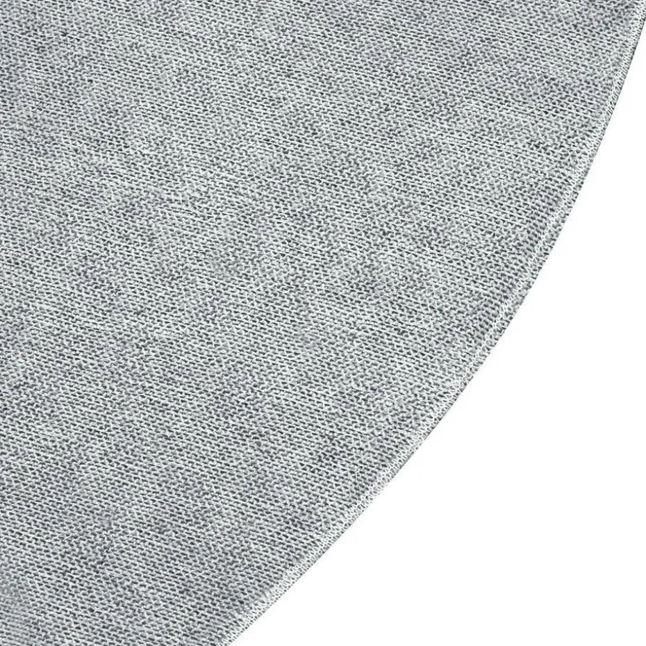 tectake® Kortpolig vloerkleed Soft Zone Ø 120 cm - Zwart