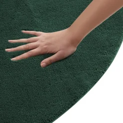 tectake® Kortpolig vloerkleed Soft Zone Ø 120 cm - Groen