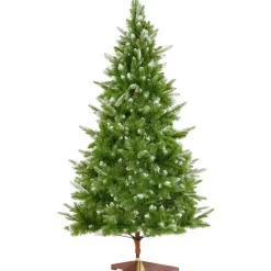tectake Kunstkerstboom Blitzen, 180 cm, spuitgietnaalden, Groen