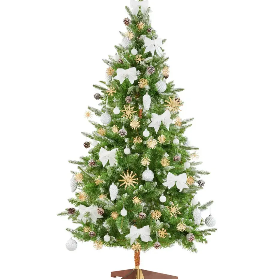 tectake Kunstkerstboom Blitzen, 180 cm, spuitgietnaalden, Groen