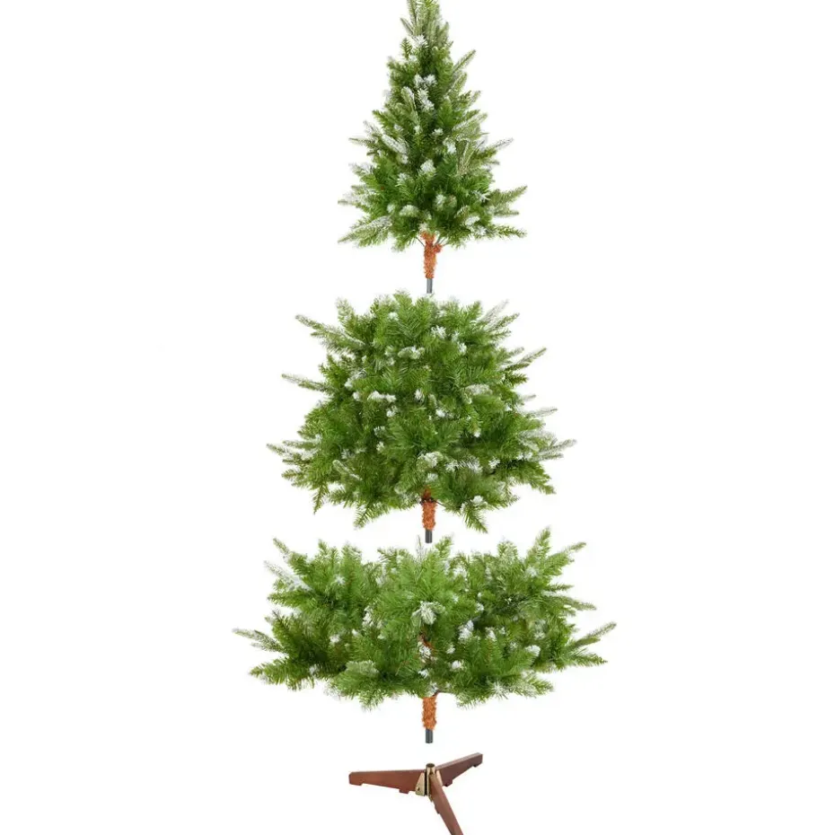 tectake Kunstkerstboom Blitzen, 180 cm, spuitgietnaalden, Groen