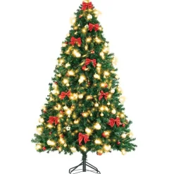 tectake Kunstkerstboom Dasher, natuurgetrouwe uitstraling, Groen