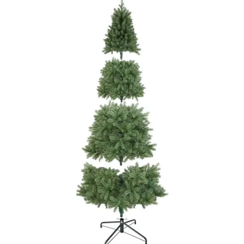 tectake Kunstkerstboom Dancer met spuitgietnaalden, Groen