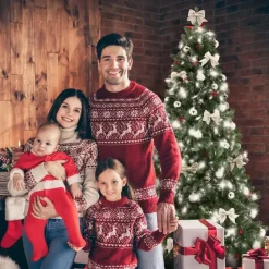 tectake Kunstkerstboom met groene metalen standaard , Groen