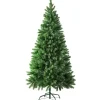 tectake Kunstkerstboom met spuitgegoten metalen standaard, Groen