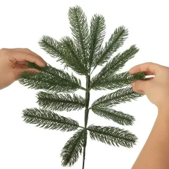 tectake Kunstkerstboom met spuitgegoten metalen standaard, Groen