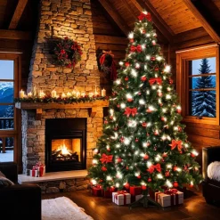 tectake Kunstkerstboom Prancer, spuitgietnaalden, Groen