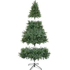 tectake Kunstkerstboom Prancer, spuitgietnaalden, Groen