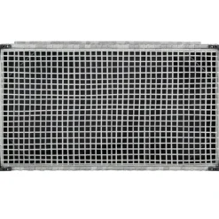 tectake Kussenbox Oslo met aluminium frame 145x82,5x79,5cm, Lichtgrijs