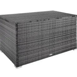tectake Kussenbox Oslo met aluminium frame 145x82,5x79,5cm, Grijs