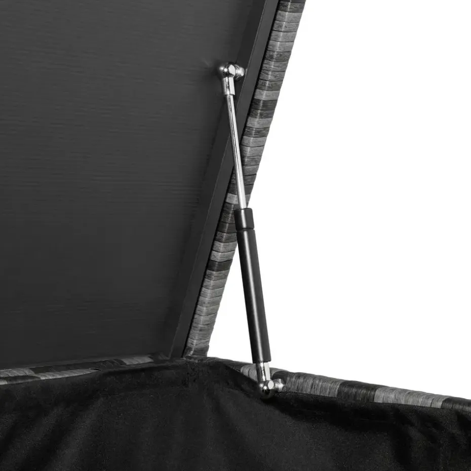 tectake Kussenbox Oslo met aluminium frame 145x82,5x79,5cm, Grijs