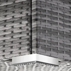 tectake Kussenbox Oslo met aluminium frame 145x82,5x79,5cm, Grijs